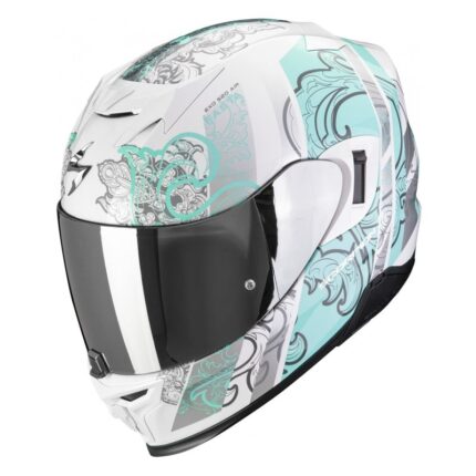Casco Integral Scorpion Exo-520 EVO FASTA Blanco/Azul