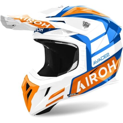 Casco Motocross Airoh Aviator Ace 2 Naranja Brillo