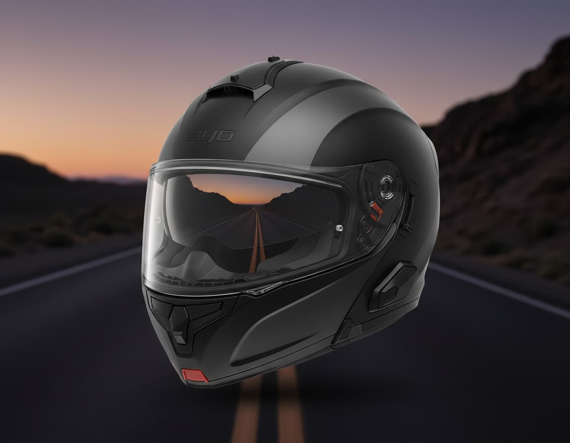 Casco modular en ruta